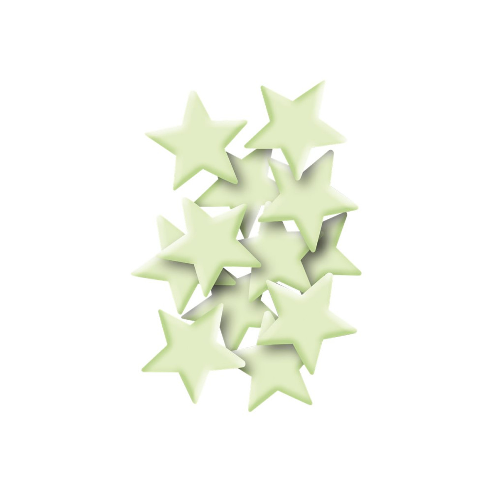 Produktbild för HERMA HOME - dekorationsbindemedel - mini star - 3.7 x 3.7 cm - plast (paket om 12)