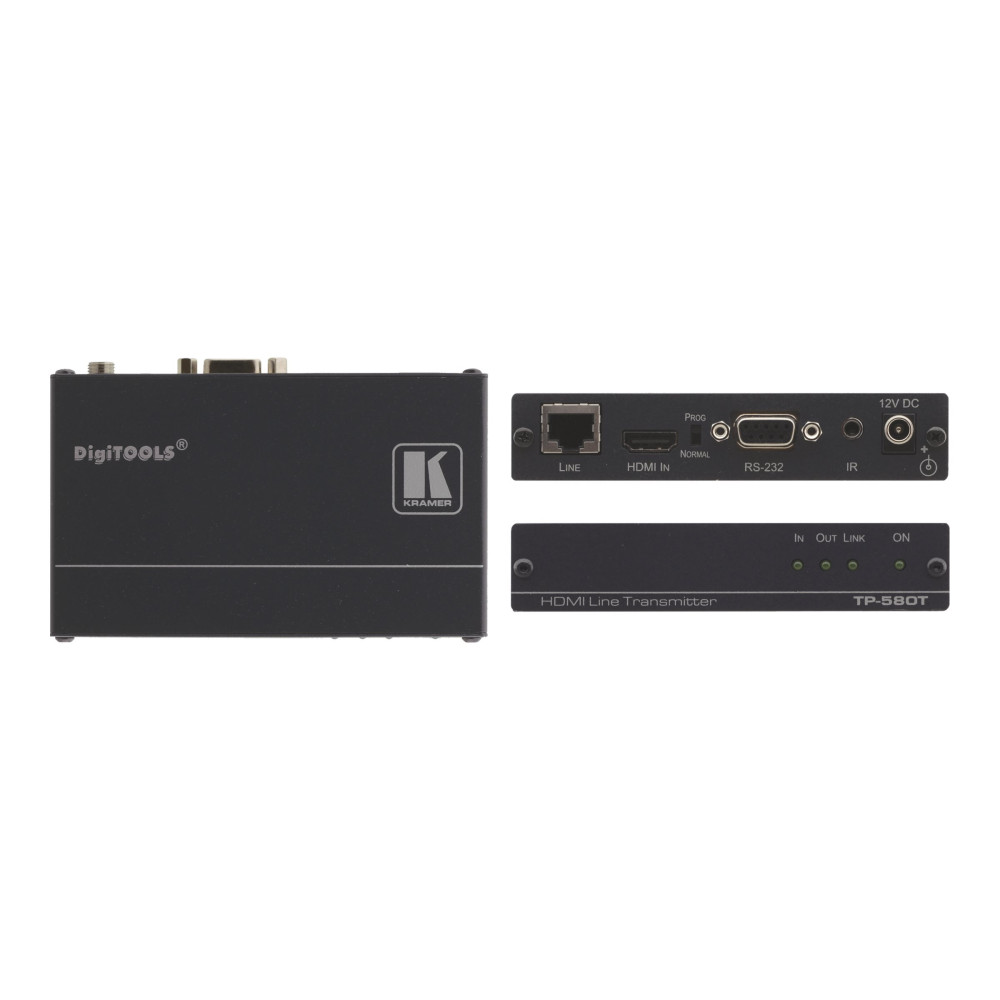 Produktbild för Kramer DigiTOOLS TP-580T - video/ljud/infraröd/seriell förlängare - RS-232, HDMI