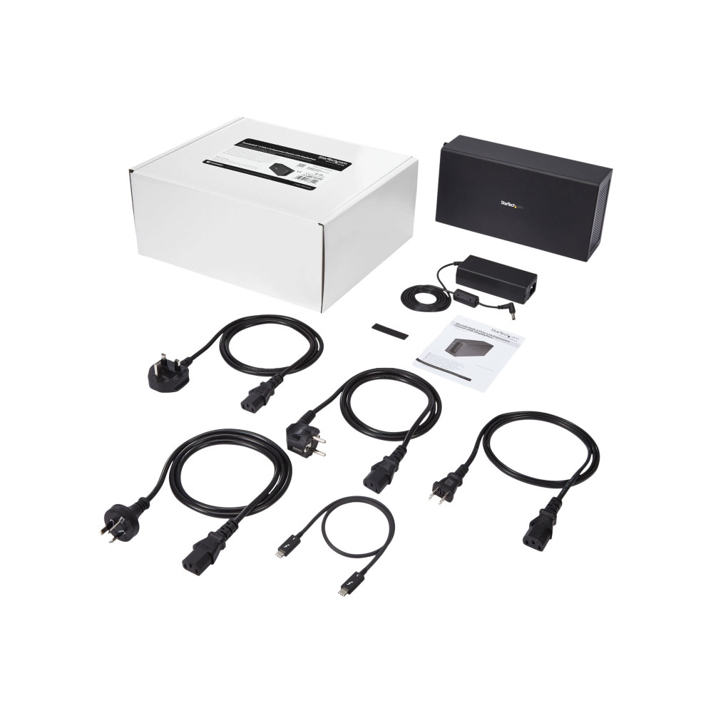 Produktbild för StarTech.com Thunderbolt 3 PCIe Expansion Chassis, External Enclosure Box with 1x PCI-Express Slot, 5K/4K Output Via TB3/DP Ports, TAA - förlängningskabel till systembuss - DP