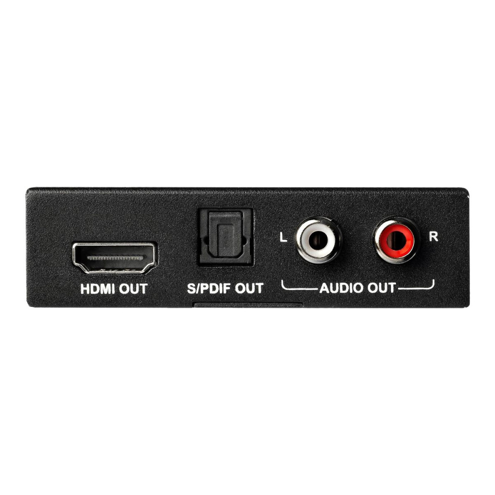 Produktbild för StarTech.com HDMI-audioextraherare med stöd för 4K 60 Hz - HDMI-ljudsignalsextraktor