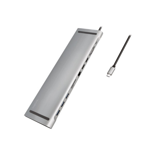 2direct LogiLink - dockningsstation - USB-C 3.2 Gen 1 - 2 x HDMI, VGA - 1GbE