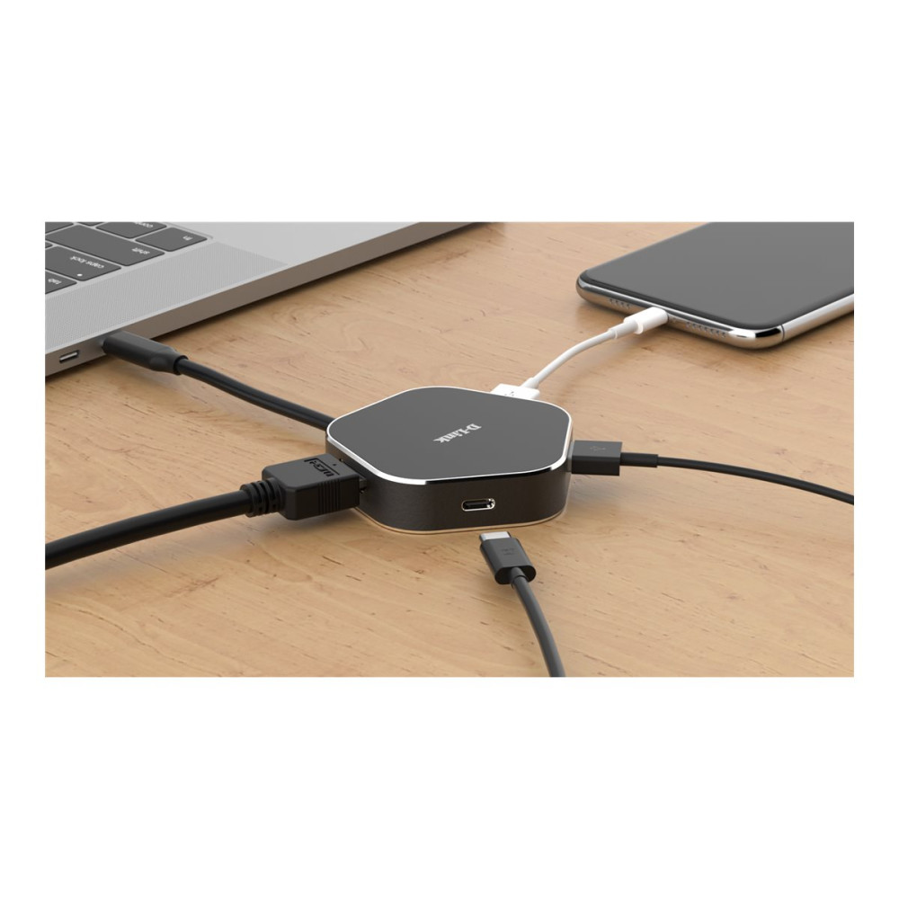 Produktbild för D-Link DUB-M420 - dockningsstation - USB-C / Thunderbolt 3 - HDMI