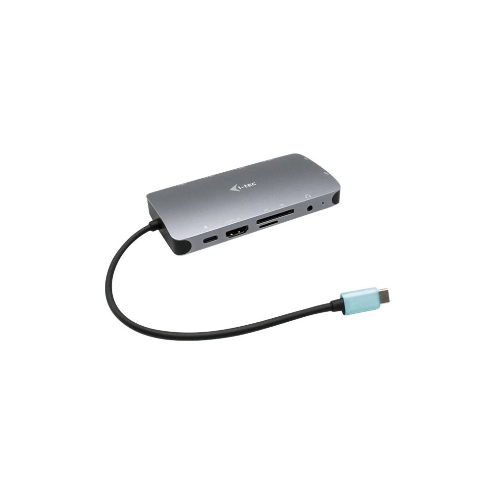 Produktbild för i-Tec USB-C Metal Nano Dock HDMI/VGA with LAN + Power Delivery 100 W - dockningsstation - USB-C / Thunderbolt 3 - VGA, HDMI - 1GbE