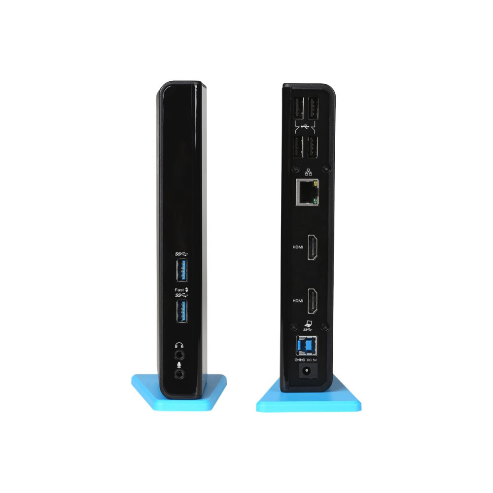 Produktbild för i-Tec USB 3.0/USB-C Dual HDMI Docking Station - dockningsstation - USB 3.0 - 2 x HDMI - 1GbE