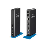 Produktbild för i-Tec USB 3.0/USB-C Dual HDMI Docking Station - dockningsstation - USB 3.0 - 2 x HDMI - 1GbE
