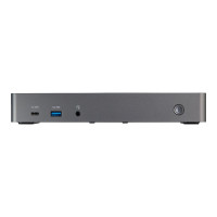 Produktbild för StarTech.com USB-C- och USB-A-dockningsstation - Universal hybriddockningsstation för trippla bildskärmar, DisplayPort och HDMI 4K 60 Hz - 85 W strömförsörjning, 6x USB-hubb, GbE, Ljud - USB 3.1 Gen. 2, 10 Gbit/sek - dockningsstation - USB-C - 3 x HDMI, 3