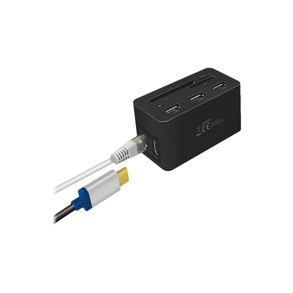 Produktbild för LogiLink - dockningsstation - USB-C 3.2 Gen 1 - HDMI - 1GbE