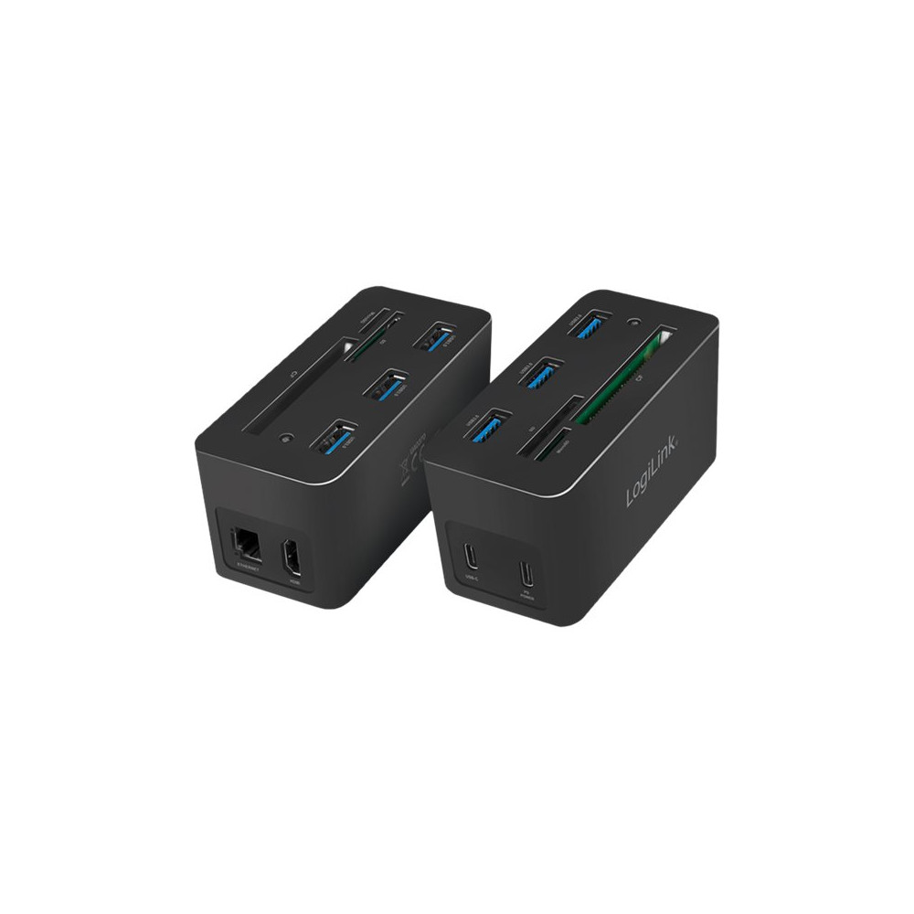 Produktbild för LogiLink - dockningsstation - USB-C 3.2 Gen 1 - HDMI - 1GbE
