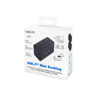 Produktbild för LogiLink - dockningsstation - USB-C 3.2 Gen 1 - HDMI - 1GbE