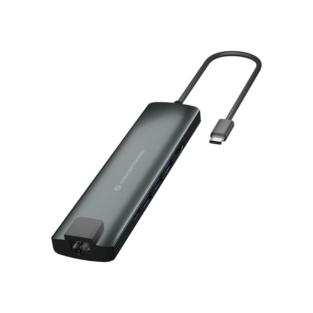 Produktbild för Conceptronic DONN06G - dockningsstation - USB-C 3.1 Gen 1 - HDMI - 1GbE
