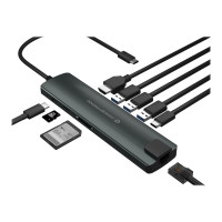 Produktbild för Conceptronic DONN06G - dockningsstation - USB-C 3.1 Gen 1 - HDMI - 1GbE