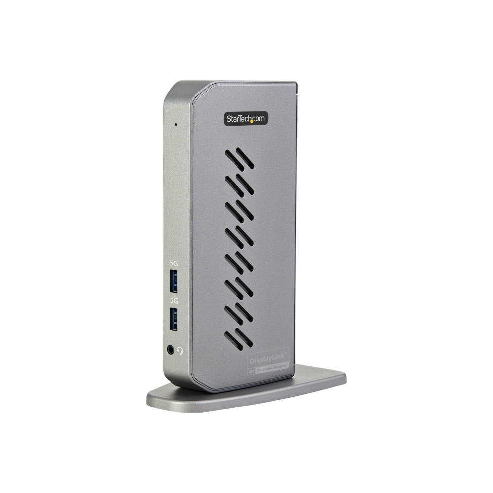 Produktbild för StarTech.com USB-C USB-A dockningsstation - Hybrid universell USB 3.0-dockningsstation för USB-C eller USB-A bärbar dator - Dubbla skärmar 4K 60 Hz HDMI/DisplayPort - 6x USB-A, GbE - USB 3.1 Gen 1 - Windows/Mac - dockningsstation - USB - 2 x HDMI, 2 x DP 