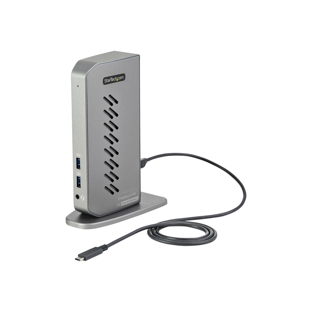 Produktbild för StarTech.com USB-C USB-A dockningsstation - Hybrid universell USB 3.0-dockningsstation för USB-C eller USB-A bärbar dator - Dubbla skärmar 4K 60 Hz HDMI/DisplayPort - 6x USB-A, GbE - USB 3.1 Gen 1 - Windows/Mac - dockningsstation - USB - 2 x HDMI, 2 x DP 