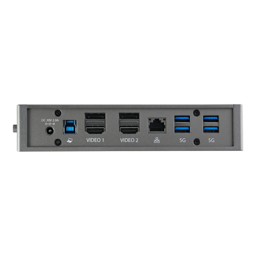 Produktbild för StarTech.com USB-C USB-A dockningsstation - Hybrid universell USB 3.0-dockningsstation för USB-C eller USB-A bärbar dator - Dubbla skärmar 4K 60 Hz HDMI/DisplayPort - 6x USB-A, GbE - USB 3.1 Gen 1 - Windows/Mac - dockningsstation - USB - 2 x HDMI, 2 x DP 