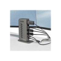 Produktbild för StarTech.com USB-C USB-A dockningsstation - Hybrid universell USB 3.0-dockningsstation för USB-C eller USB-A bärbar dator - Dubbla skärmar 4K 60 Hz HDMI/DisplayPort - 6x USB-A, GbE - USB 3.1 Gen 1 - Windows/Mac - dockningsstation - USB - 2 x HDMI, 2 x DP 