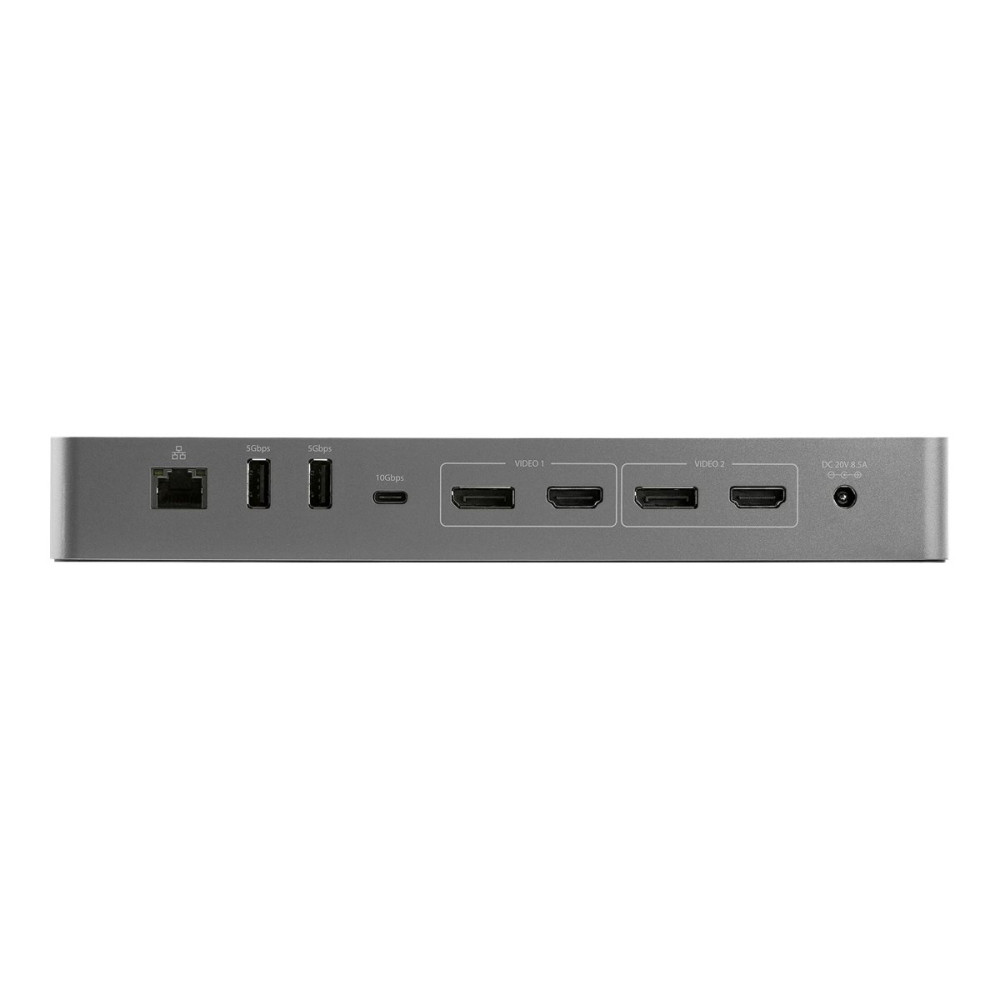 Produktbild för StarTech.com Thunderbolt 3-dockningsstation med USB-C värdkompabilitet - Dubbla 4K 60Hz DisplayPort 1.4- eller dubbla HDMI-skärmar - Singel 8K - TB3/USB-C dockningsstation för bärbar dator - 96 W PD, 5xUSB - 10 Gbit/s - dockningsstation - USB-C 3.2 Gen 2 