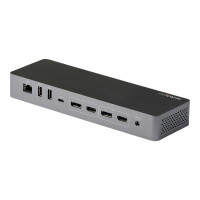 Produktbild för StarTech.com Thunderbolt 3-dockningsstation med USB-C värdkompabilitet - Dubbla 4K 60Hz DisplayPort 1.4- eller dubbla HDMI-skärmar - Singel 8K - TB3/USB-C dockningsstation för bärbar dator - 96 W PD, 5xUSB - 10 Gbit/s - dockningsstation - USB-C 3.2 Gen 2 