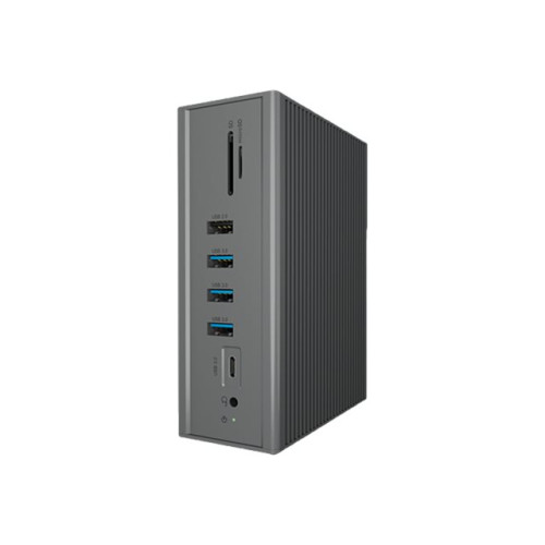 RaidSonic Technology ICY BOX IB-DK2262AC - dockningsstation - USB-C - 2 x HDMI, VGA - 1GbE
