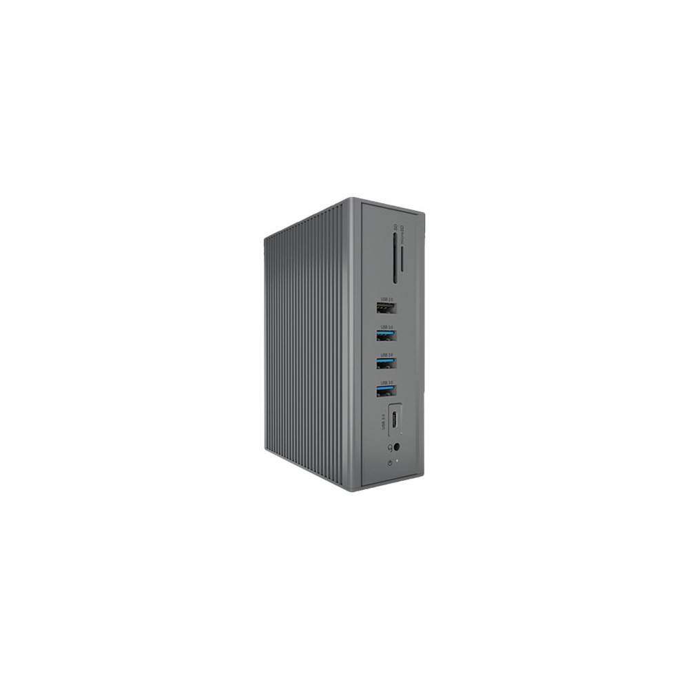 Produktbild för ICY BOX IB-DK2262AC - dockningsstation - USB-C - 2 x HDMI, VGA - 1GbE