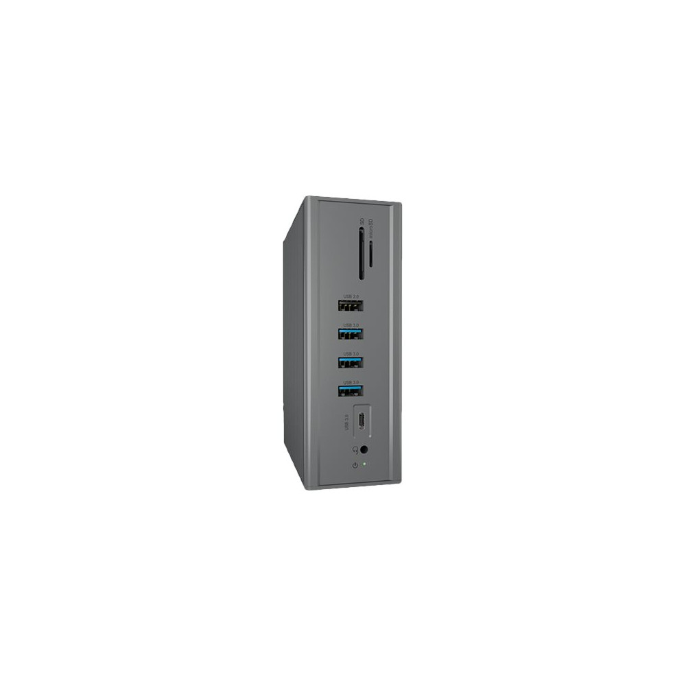 Produktbild för ICY BOX IB-DK2262AC - dockningsstation - USB-C - 2 x HDMI, VGA - 1GbE