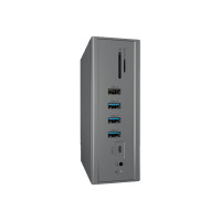 Produktbild för ICY BOX IB-DK2262AC - dockningsstation - USB-C - 2 x HDMI, VGA - 1GbE