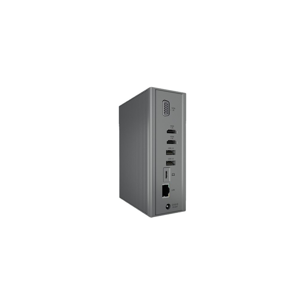 Produktbild för ICY BOX IB-DK2262AC - dockningsstation - USB-C - 2 x HDMI, VGA - 1GbE