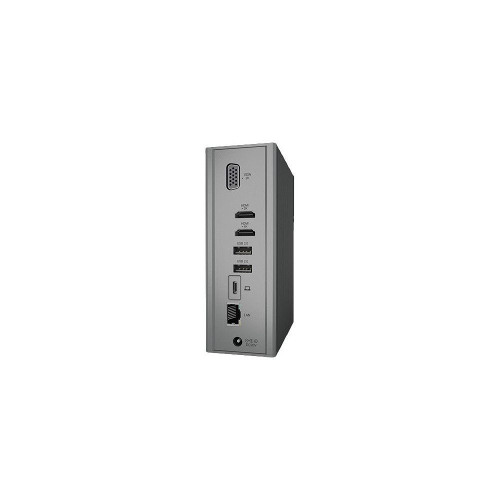 Produktbild för ICY BOX IB-DK2262AC - dockningsstation - USB-C - 2 x HDMI, VGA - 1GbE