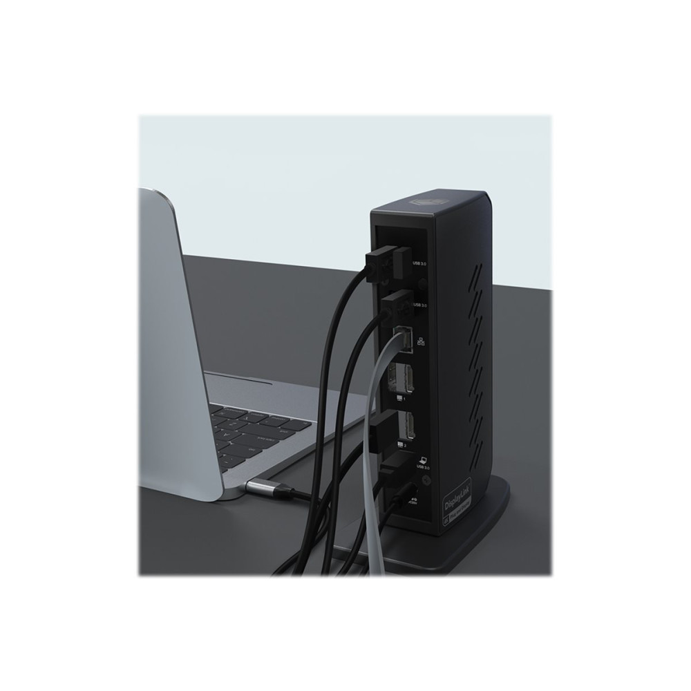 Produktbild för ICY BOX IB-DK2252AC - dockningsstation - USB-C / Thunderbolt 3 / USB 3.0 - 2 x DP, 2 x HDMI - 1GbE