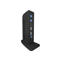 Produktbild för ICY BOX IB-DK2252AC - dockningsstation - USB-C / Thunderbolt 3 / USB 3.0 - 2 x DP, 2 x HDMI - 1GbE
