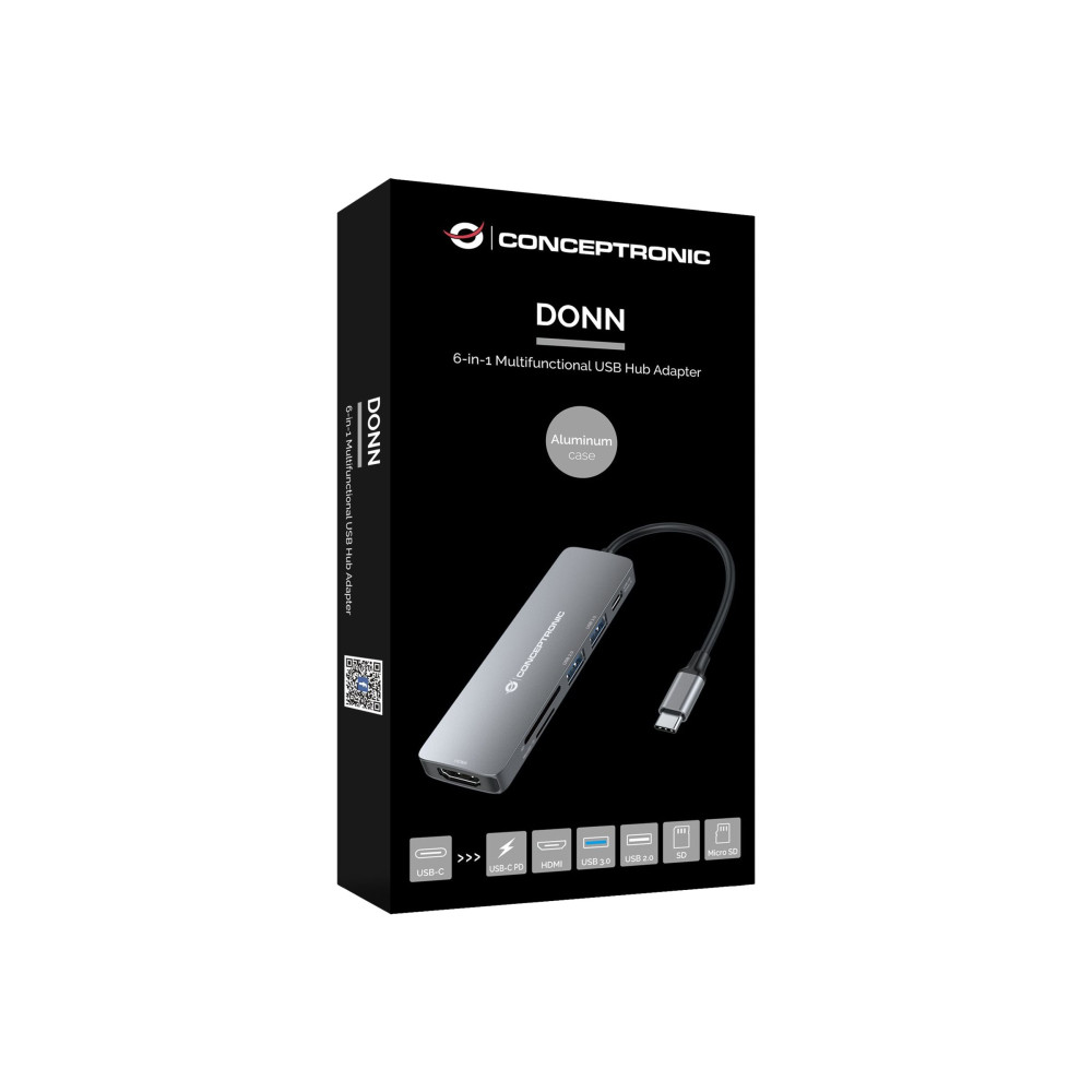 Produktbild för Conceptronic DONN11G - dockningsstation - USB-C 3.2 Gen 1 - HDMI