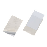 Produktbild för DURABLE POCKETFIX - självhäftande etiketthållare - transparent (paket om 10)
