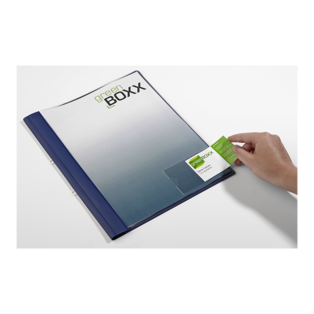 Produktbild för DURABLE POCKETFIX - självhäftande etiketthållare - transparent (paket om 10)