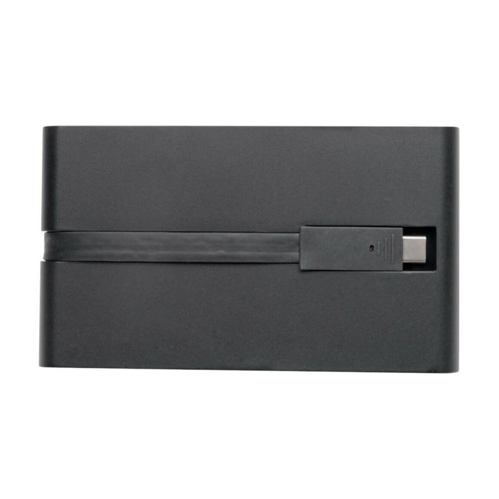 Produktbild för Eaton Tripp Lite Series USB-C Laptop Docking Station - HDMI, VGA, GbE, 4K @ 30 Hz, Thunderbolt 3, USB-A, USB-C, PD Charging 3.0, Black - dockningsstation - USB-C 3.1 / Thunderbolt 3 - VGA, HDMI - 1GbE