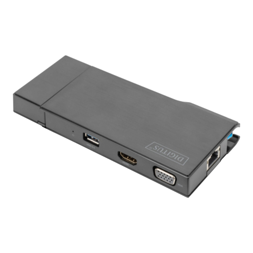 Produktbild för DIGITUS DA-70894 - dockningsstation - USB 3.0 - HDMI, VGA - 1GbE