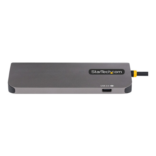 StarTech.com StarTech.com USB C Multiport Adapter, 4K 60Hz HDMI Video, 3-Port 5Gbps USB-A 3.2 Hub, 100W Power Delivery Passthrough, GbE, USB Type-C Mini Travel Dock with Charging, 12in/30cm Cable - USB C Laptop Docking Station (127B-USBC-MULTIPORT) - dockningsstation 