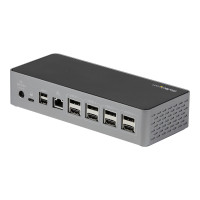 Produktbild för StarTech.com USB-C Dock, 4K 60Hz Quad Monitor DisplayPort & HDMI, Universal USB C Docking Station with 100W Power Delivery Charging, USB Hub w/ 1x USB Type-C & 3x USB-A, Ethernet, Audio - Thunderbolt 3 Compatible (DK31C4DPPDUE) - dockningsstation - USB-C 