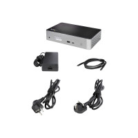 Produktbild för StarTech.com USB-C Dock, 4K 60Hz Quad Monitor DisplayPort & HDMI, Universal USB C Docking Station with 100W Power Delivery Charging, USB Hub w/ 1x USB Type-C & 3x USB-A, Ethernet, Audio - Thunderbolt 3 Compatible (DK31C4DPPDUE) - dockningsstation - USB-C 