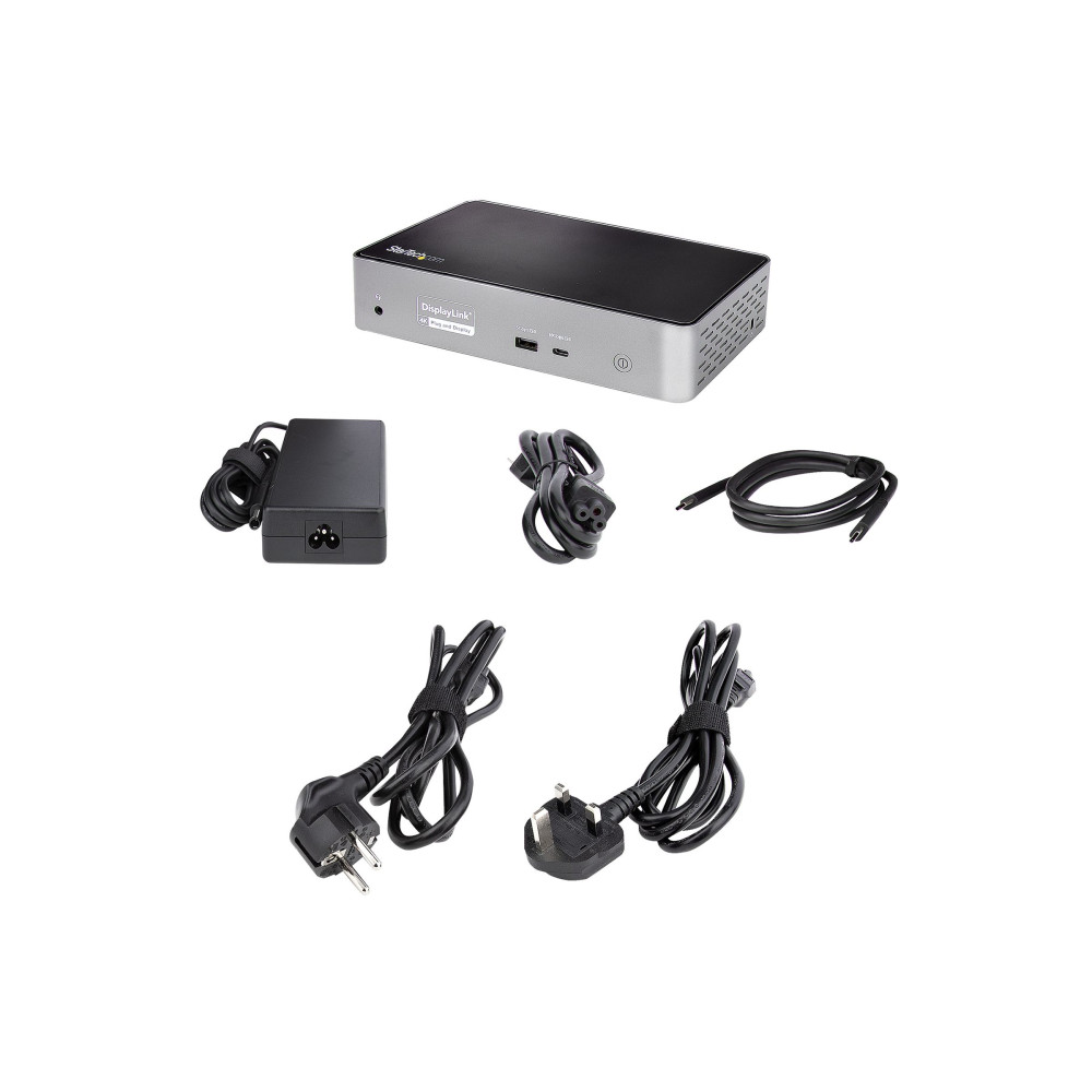 Produktbild för StarTech.com USB-C Dock, 4K 60Hz Quad Monitor DisplayPort & HDMI, Universal USB C Docking Station with 100W Power Delivery Charging, USB Hub w/ 1x USB Type-C & 3x USB-A, Ethernet, Audio - Thunderbolt 3 Compatible (DK31C4DPPDUE) - dockningsstation - USB-C 