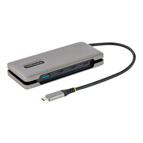 StarTech.com StarTech.com 4-Port USB-C Hub, 1x USB-A and 3x USB-C Ports, USB 3.1 10Gbps, Bus Powered, USB Type C Hub with 9.8in (25cm) Wrap-Around Cable, Portable USB-C to USB-A Hub - USB Expansion Hub (HB31CM1A3CB) - hubb - 4 portar