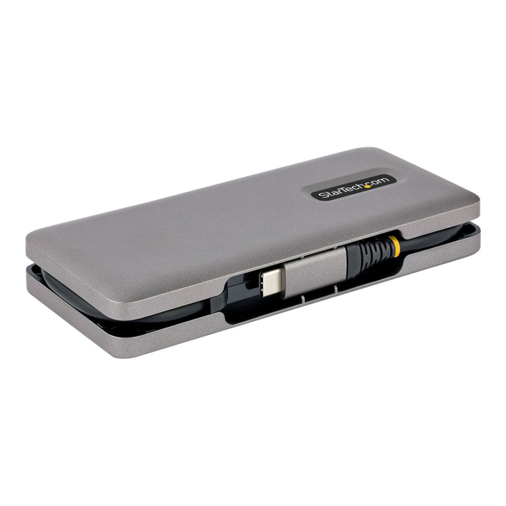 Produktbild för StarTech.com 4-Port USB-C Hub, 1x USB-A and 3x USB-C Ports, USB 3.1 10Gbps, Bus Powered, USB Type C Hub with 9.8in (25cm) Wrap-Around Cable, Portable USB-C to USB-A Hub - USB Expansion Hub (HB31CM1A3CB) - hubb - 4 portar