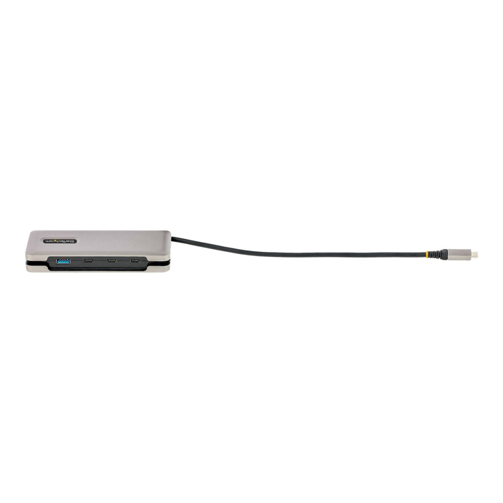 Produktbild för StarTech.com 4-Port USB-C Hub, 1x USB-A and 3x USB-C Ports, USB 3.1 10Gbps, Bus Powered, USB Type C Hub with 9.8in (25cm) Wrap-Around Cable, Portable USB-C to USB-A Hub - USB Expansion Hub (HB31CM1A3CB) - hubb - 4 portar