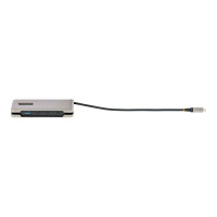 Produktbild för StarTech.com 4-Port USB-C Hub, 1x USB-A and 3x USB-C Ports, USB 3.1 10Gbps, Bus Powered, USB Type C Hub with 9.8in (25cm) Wrap-Around Cable, Portable USB-C to USB-A Hub - USB Expansion Hub (HB31CM1A3CB) - hubb - 4 portar