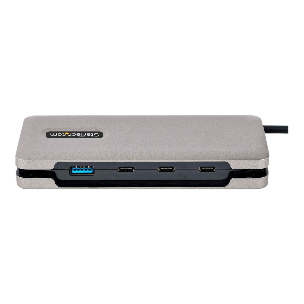 Produktbild för StarTech.com 4-Port USB-C Hub, 1x USB-A and 3x USB-C Ports, USB 3.1 10Gbps, Bus Powered, USB Type C Hub with 9.8in (25cm) Wrap-Around Cable, Portable USB-C to USB-A Hub - USB Expansion Hub (HB31CM1A3CB) - hubb - 4 portar
