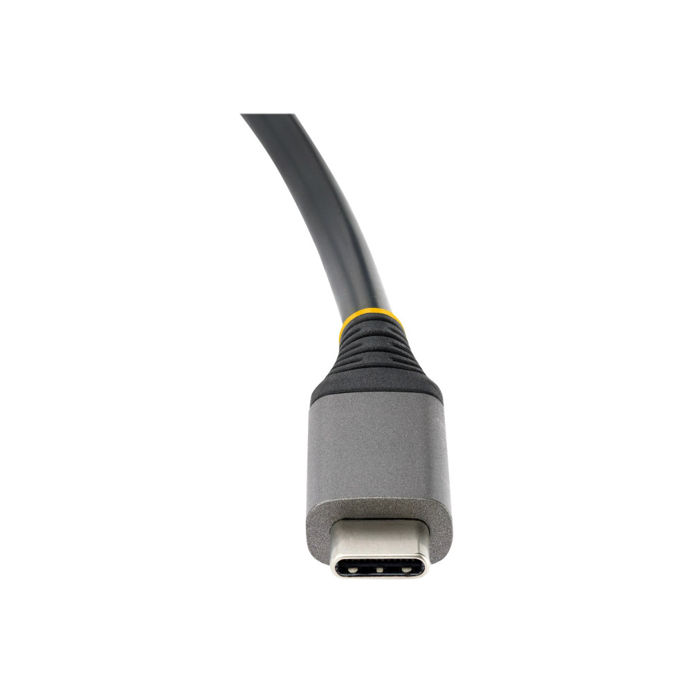Produktbild för StarTech.com 4-Port USB-C Hub, 1x USB-A and 3x USB-C Ports, USB 3.1 10Gbps, Bus Powered, USB Type C Hub with 9.8in (25cm) Wrap-Around Cable, Portable USB-C to USB-A Hub - USB Expansion Hub (HB31CM1A3CB) - hubb - 4 portar