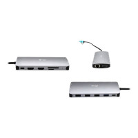 Produktbild för i-Tec Nano Dock - dockningsstation - USB 3.0 / USB4 / Thunderbolt 4 - VGA, 2 x HDMI - 1GbE