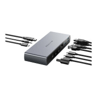 Produktbild för Targus HyperDrive 11-in-1 - dockningsstation - USB-C / Thunderbolt 4 - 11-slot - HDMI, 2 x Thunderbolt - 2.5GbE