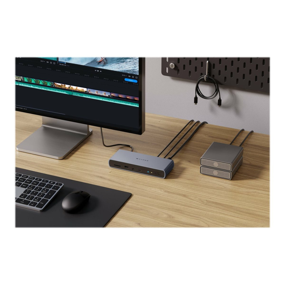 Produktbild för Targus HyperDrive 11-in-1 - dockningsstation - USB-C / Thunderbolt 4 - 11-slot - HDMI, 2 x Thunderbolt - 2.5GbE