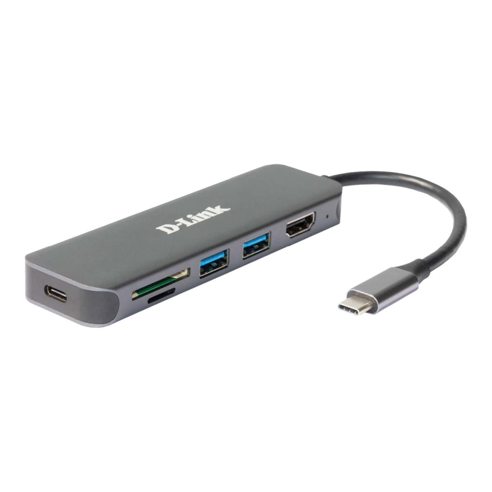 Produktbild för D-Link DUB-2327 - dockningsstation - USB-C / Thunderbolt 3 - HDMI