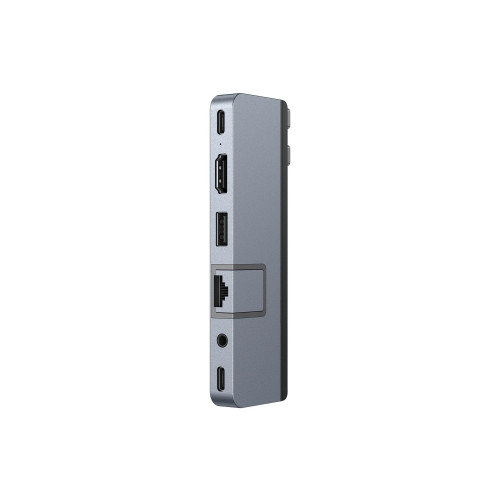 Sanho HyperDrive DUO Pro - dockningsstation - USB-C x 2 - HDMI, Thunderbolt, USB4 - 1GbE