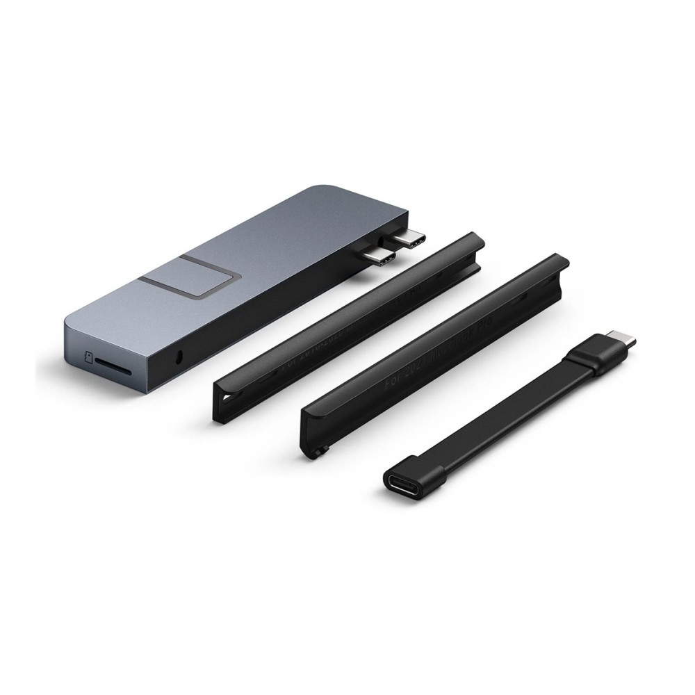 Produktbild för HyperDrive DUO Pro - dockningsstation - USB-C x 2 - HDMI, Thunderbolt, USB4 - 1GbE